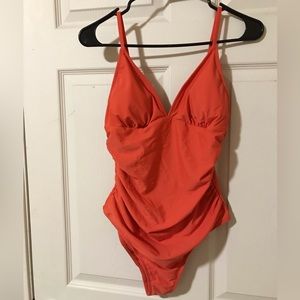 Orange One Piece Swimsuit